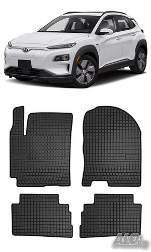 Гумени стелки Frogum съвместими с Hyundai Kona Electric (2018-)