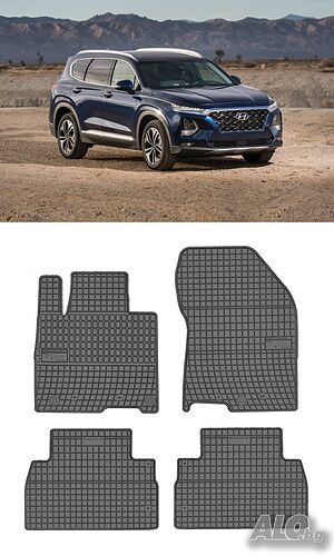Гумени стелки Frogum съвместими с Hyundai Santa Fe (2018+)