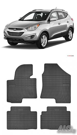 Гумени стелки Frogum за Kia Sportage III (10-15) Hyundai IX35 (09-15) Hyundai Tucson II (09-15)