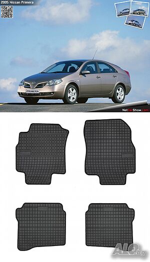 Гумени стелки Frogum съвместими с Nissan Primera 2001-2007