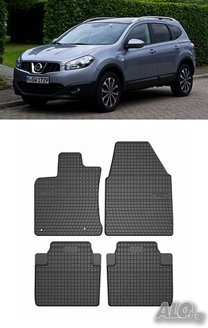 Гумени стелки Frogum съвместими с Nissan Qashqai I+2 2008-2013