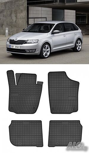 Гумени стелки Frogum съвместими с Seat Toledo IV 2012-2019 Skoda Rapid 2012+