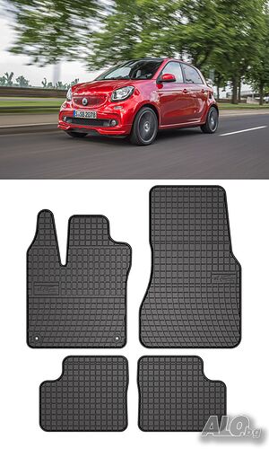 Гумени стелки Frogum съвместими с Smart Forfour II 2014-2020