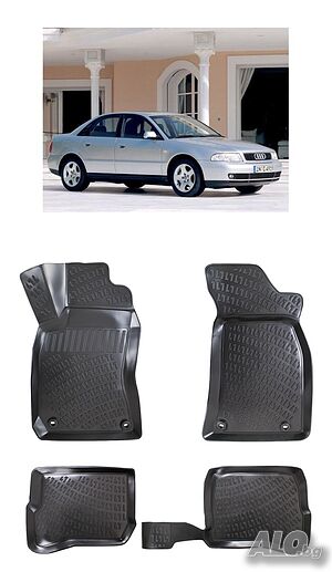Гумени стелки RizLine съвместими с Audi A4 B5 94-01