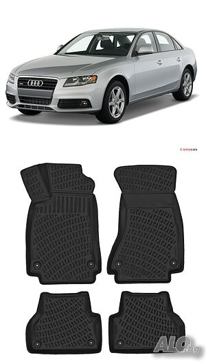 Гумени стелки RizLine съвместими с Audi A4 2009- 2016