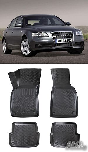 Гумени стелки RizLine съвместими с Audi A6 C6 04-11
