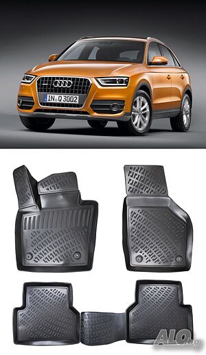 Гумени стелки RizLine съвместими с Audi Q3 11-18