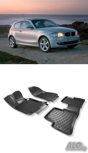 Гумени стелки RizLine съвместими с Bmw 1 E81/E82/E87/E88 04-11