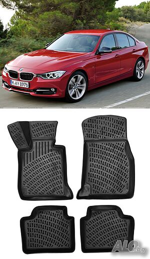 Гумени стелки RizLine съвместими с BMW 3 F30F31F34 2012-