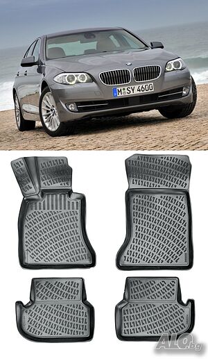 Гумени стелки RizLine съвместими с BMW 5 F10 10-16