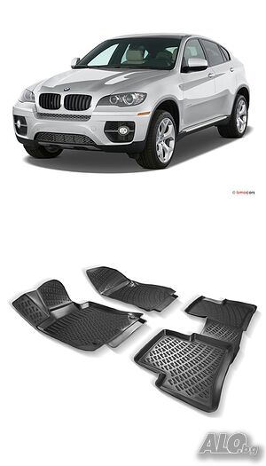 Гумени стелки RizLine съвместими с BMW X6 08-14