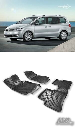 Гумени стелки RizLine съвместими с VW SHARAN 2010+
