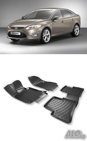 Гумени стелки RizLine съвместими с Ford Mondeo 2007-2014