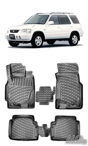 Гумени стелки RizLine съвместими с Honda Cr-V 96-01