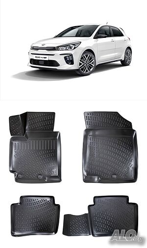 Гумени стелки Rizline съвместими с Kia Rio Kia Stonic (2011-2017)