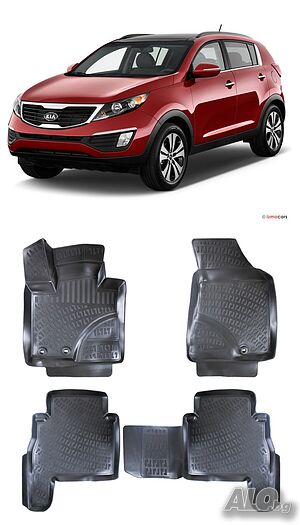 Гумени стелки RizLine съвместими с Kia Sorento 2010-2015