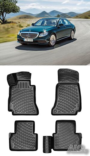 Гумени стелки RizLine съвместими с Mercedes E-class w213 2016-
