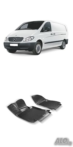 Гумени стелки RizLine съвместими с Mercedes Vito W639 03-14