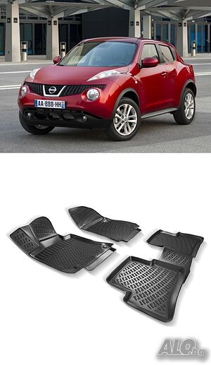 Гумени стелки RizLine съвместими с Nissan Juke 10-19