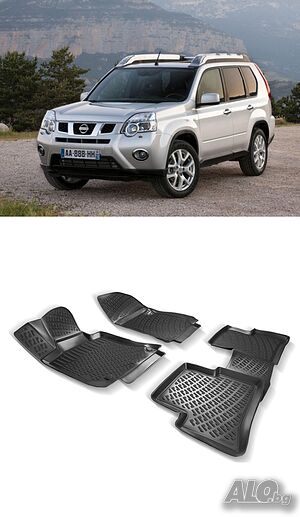Гумени стелки RizLine съвместими с Nissan Xtrail 07-13