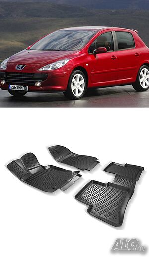 Гумени стелки RizLine съвместими с Peugeot 307 01-14