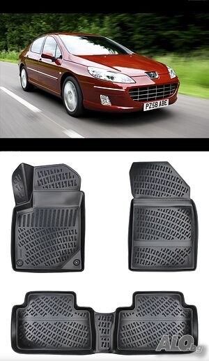 Гумени стелки RizLine съвместими с Peugeot 407 2003-2010