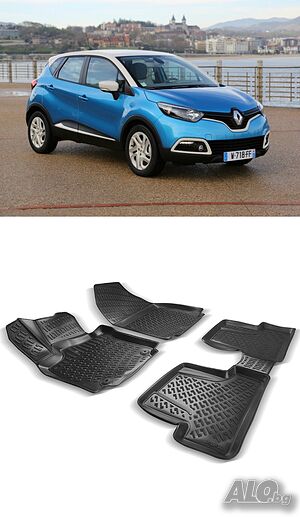 Гумени стелки RizLine съвместими с Renault Captur 2013-2019
