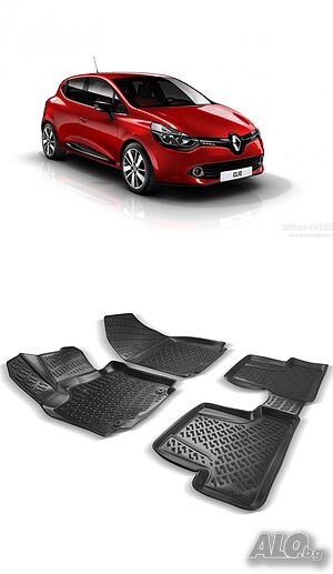 Гумени стелки RizLine съвместими с Renault Clio IV 2012-2019