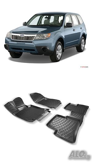 Гумени стелки RizLine съвместими с Subaru Forester (2008-2013)