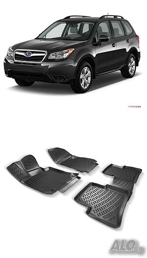 Гумени стелки RizLine съвместими с Subaru Forester 2014-2018
