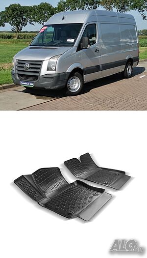 Гумени стелки RizLine съвместими с Volkswagen Crafter 2006-2017 2брк-т