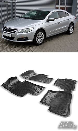 Гумени стелки RizLine съвместими с Volkswagen Passat CC 2005-2010