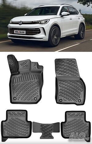 Гумени стелки RizLine съвместими с Volkswagen Tiguan след 2024г