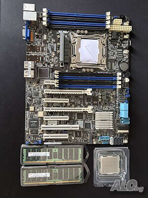 Server Asus Z10PA-U8 + 32gb ram + 20 cores Cpu (Сървър)