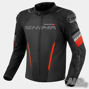 Текстилно мото яке SHIMA SOLID 2.0 RED, протектори, вентилация, подплата