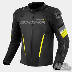 Текстилно мото яке SHIMA SOLID 2.0 FLUO, протектори, вентилация подплата