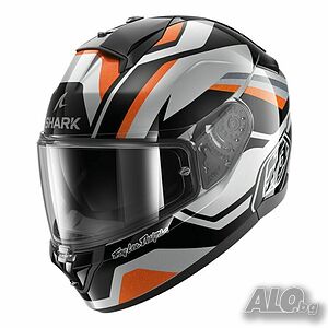 ТОП ЦЕНА Каска за мотор SHARK RIDILL2 APEX Black/Gray, вградени очила