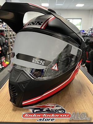 ТОП ЦЕНА Ендуро каска IXS TOUR 3.0, размер М 57-58 вградени очила