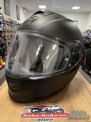 НАМАЛЕНИЕ Мото каска SCORPION EXO 510 M 57-58см, очила, добро състояние