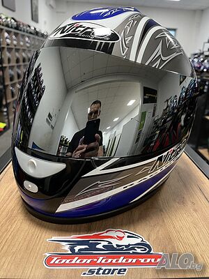 Мото каска NITRO NV-100, XS 53-54, два визьора, много запазена