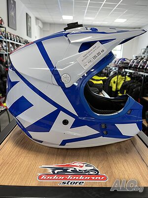 Мотокрос каска FOX V1 Eagle Blue, размер L 59-60 см. перфектно състояние