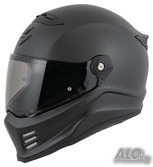 Топ Цена Мото Каска SCORPION COVERT FX SOLID Black,M 57-58 NEW