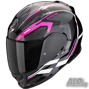 Мото Каска SCORPION EXO-491 KRIPTA Pink-Black, очила,L 59-60см