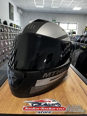 Мото каска за мотор MT Helmets Thunder 3,XS 53-54см., вградени очила, 2 виз. 195.56 лв. / 99.99 €