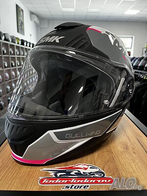 Отваряема мото каска SMK GULLWING Astro Pink/White,XS 53-54, вградени очила 195.39 лв. / 99.90 €