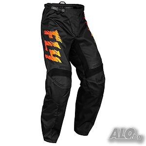 Детски мотокрос панталон FLY RACING F-16 Black/Yellow/Orange 2024