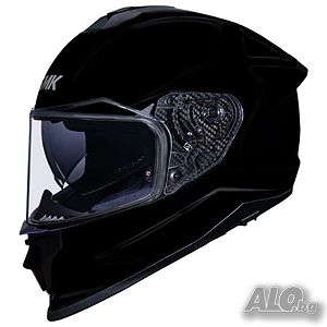 ТОП ЦЕНА Каска за мотор SMK TITAN GLOSS BLACK S 55-56 очила NEW