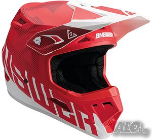 ТОП ЦЕНА Детска Мотокрос каска ANSWEAR AR1 RED/WHITE,S,M,L