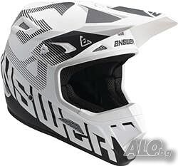 Детска Мотокрос каска ANSWEAR AR1 BLACK/WHITE S,M,L