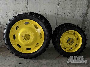 Комплект нови 4 бр. тесни гуми с джанти за редови обработки-John Deere 270/95-32 - 300/95-46 N01934